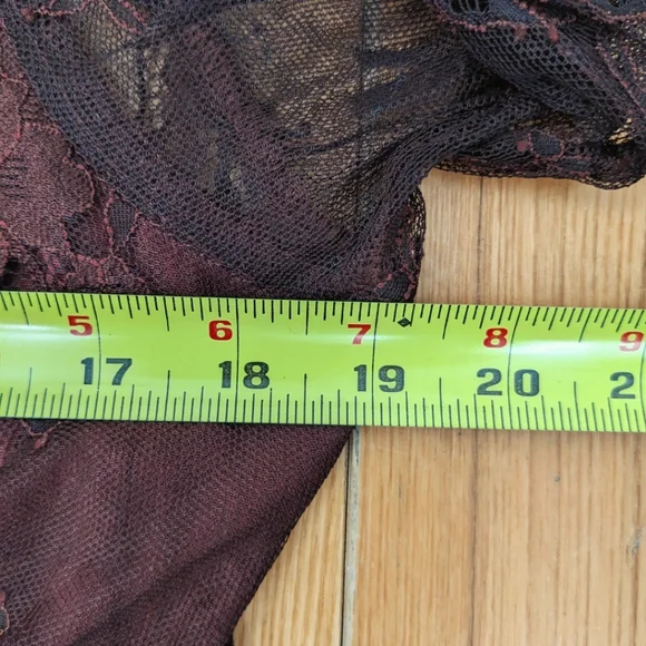 Free People Marlie Lace Velvet Mini Dress Size XL - Picture 7 of 15